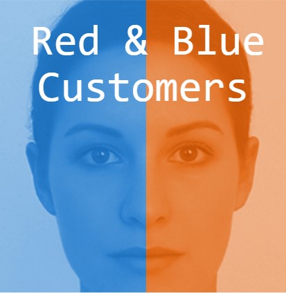 Red and Blue Customers
